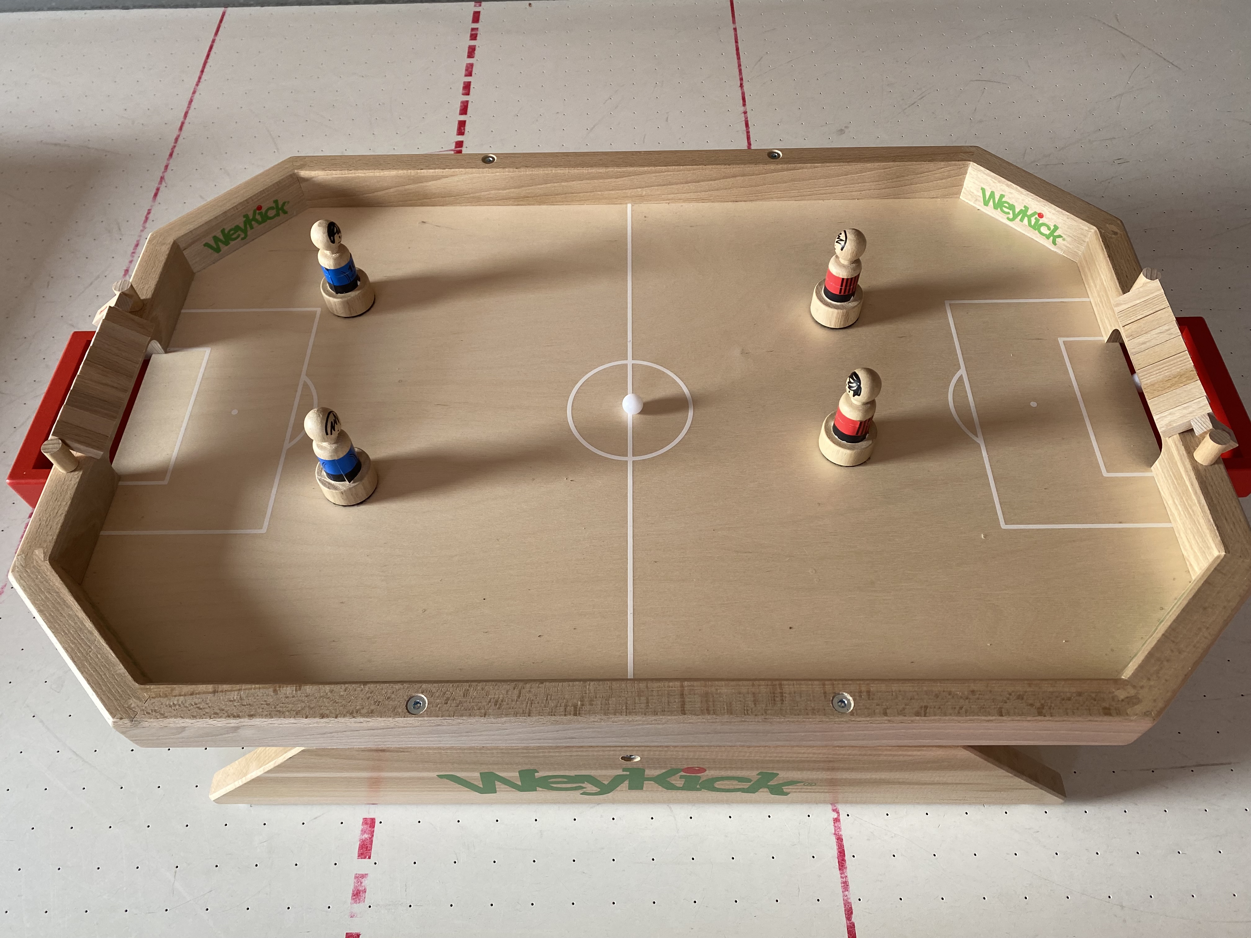  Holz Fußballfeld mit Magnetischen Spielfiguren 