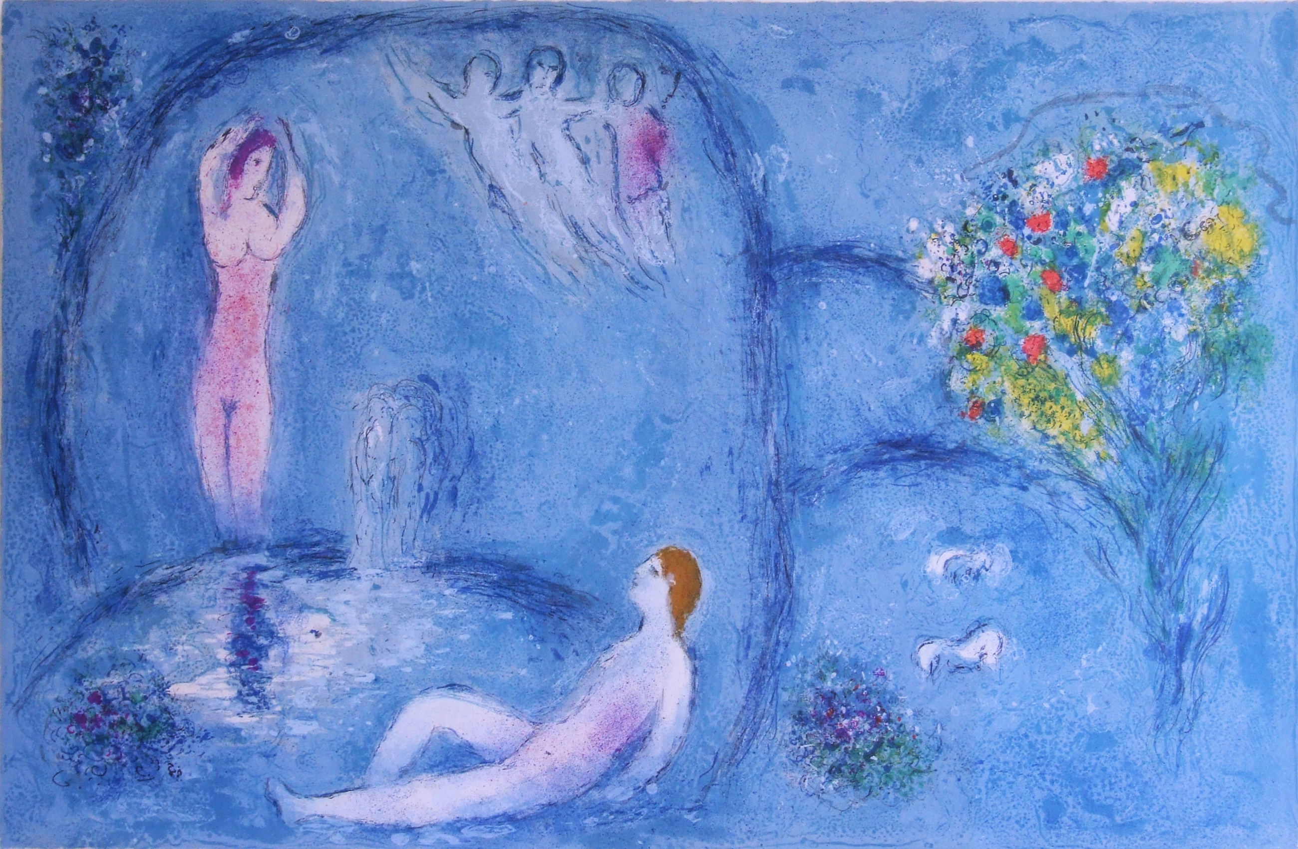  Marc Chagall: Die Felsengrotte der Nymphen, 1961 (Mourlot 321),© VG Bild-Kunst, Bonn 2019 