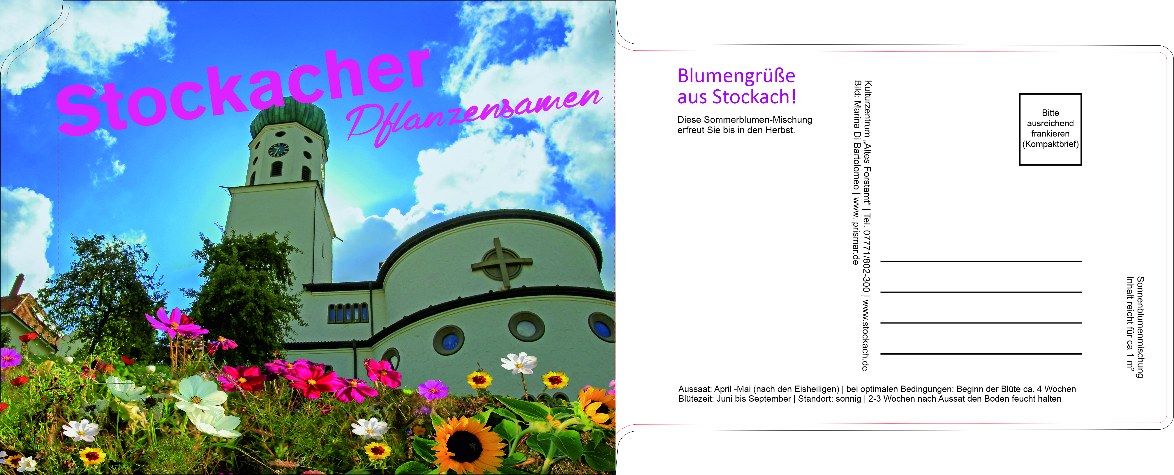  Stockacher Pflanzensamen-Postkarte 