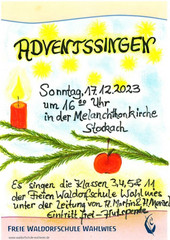 Adventssingen in der Melanchthonkirche