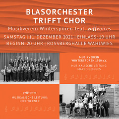 ABGESAGT: Blasorchester trifft Chor: Musikverein Winterspüren feat. zoffvoices