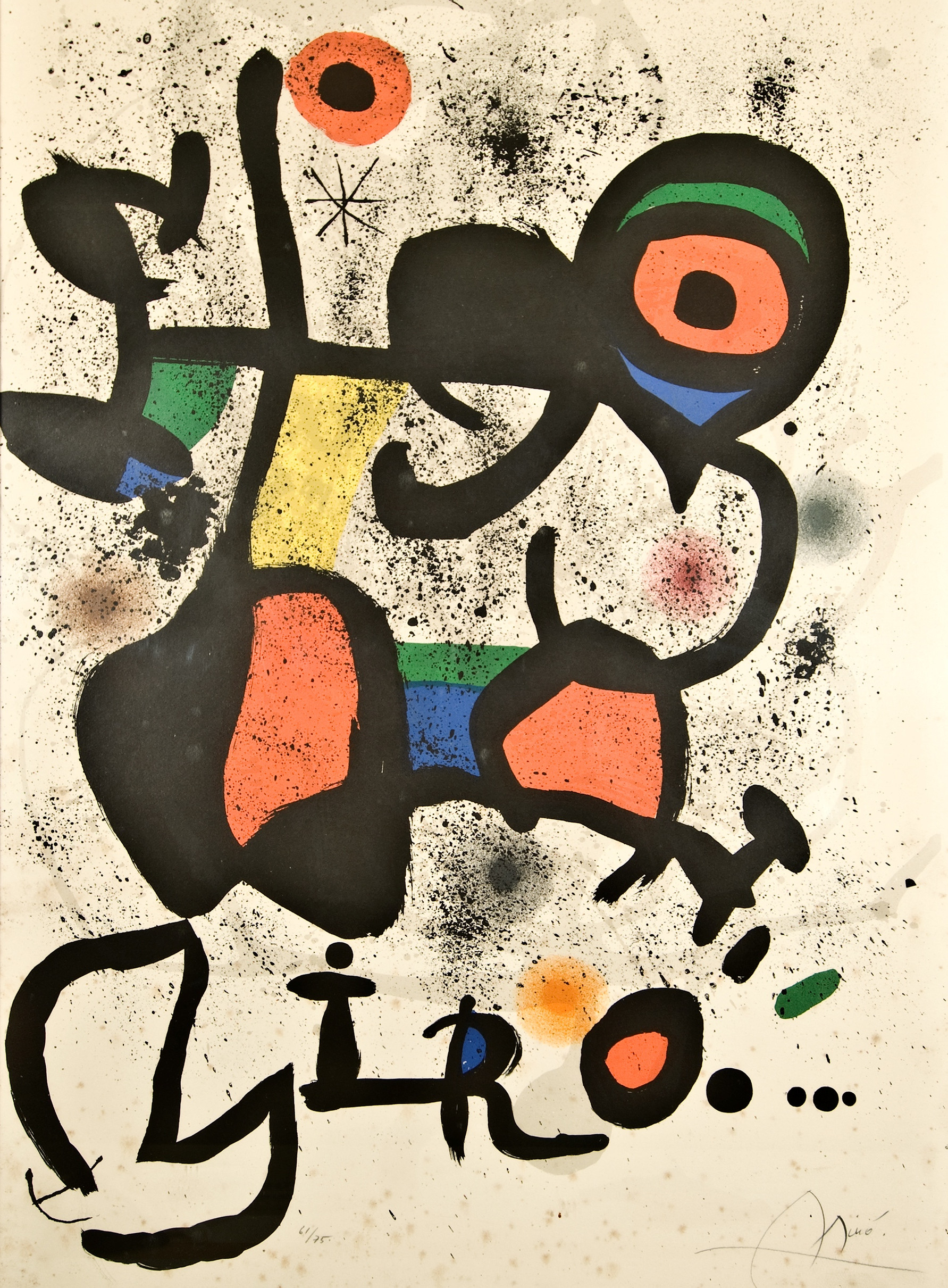  Joan Miró, Ausstellungsplakat Zürich, 1972, © Successió Miró /VG Bild-Kunst Bonn 2022 