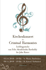 Kirchenkonzert der Criminal Harmonists