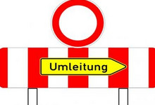 Württembergerhofweg gesperrt!
