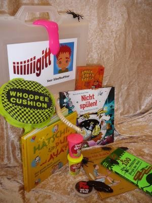 Igitt-Erzählkoffer mit Büchern