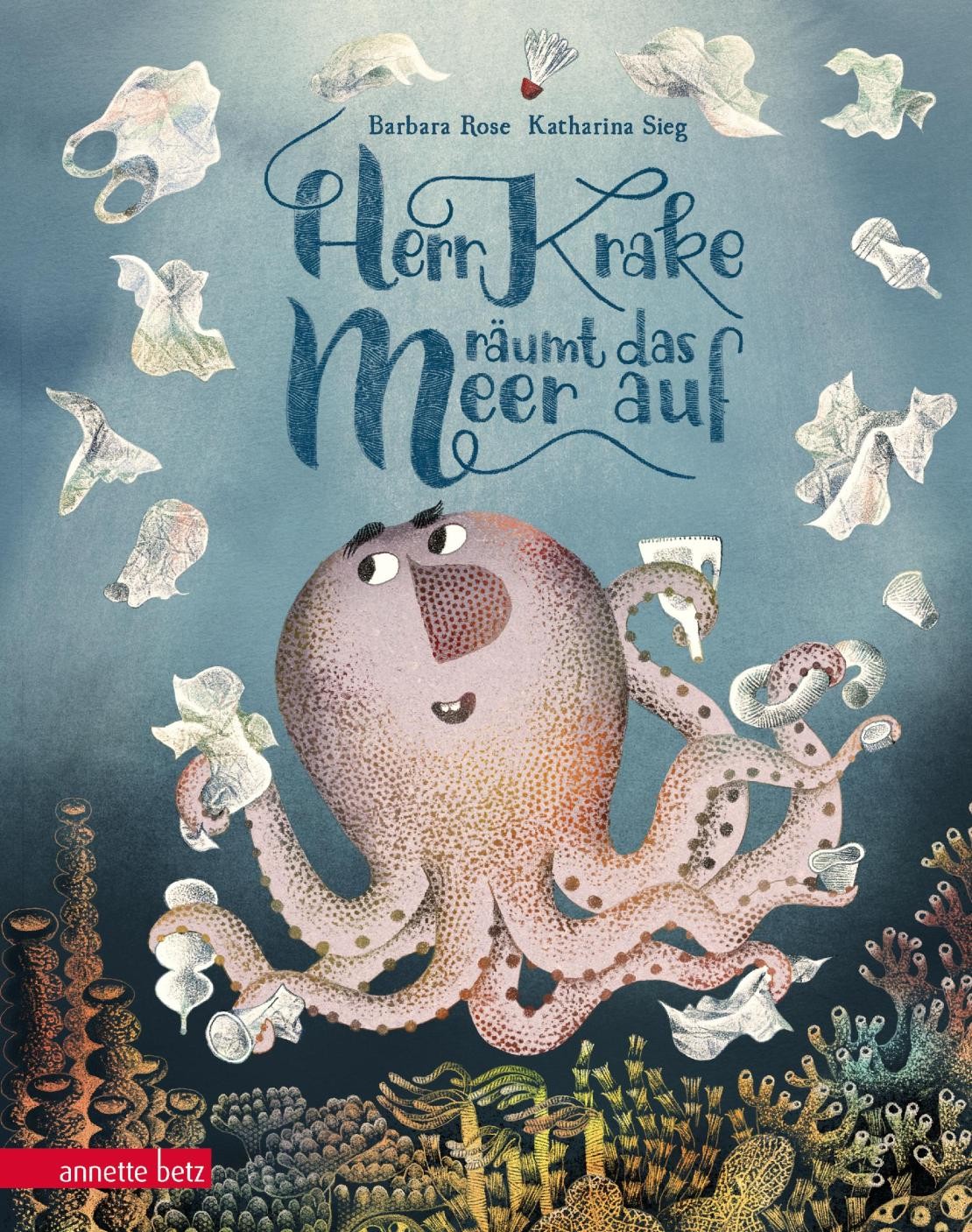 das Buchcover mit einer Krake darauf das Buchcover mit einer Krake darauf