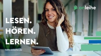 Frau hört ein Hörbuch