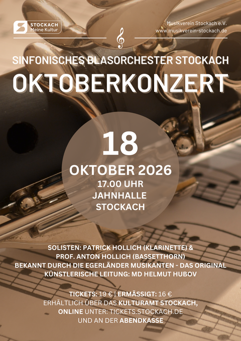 Plakat Stadtmusik Oktoberkonzert