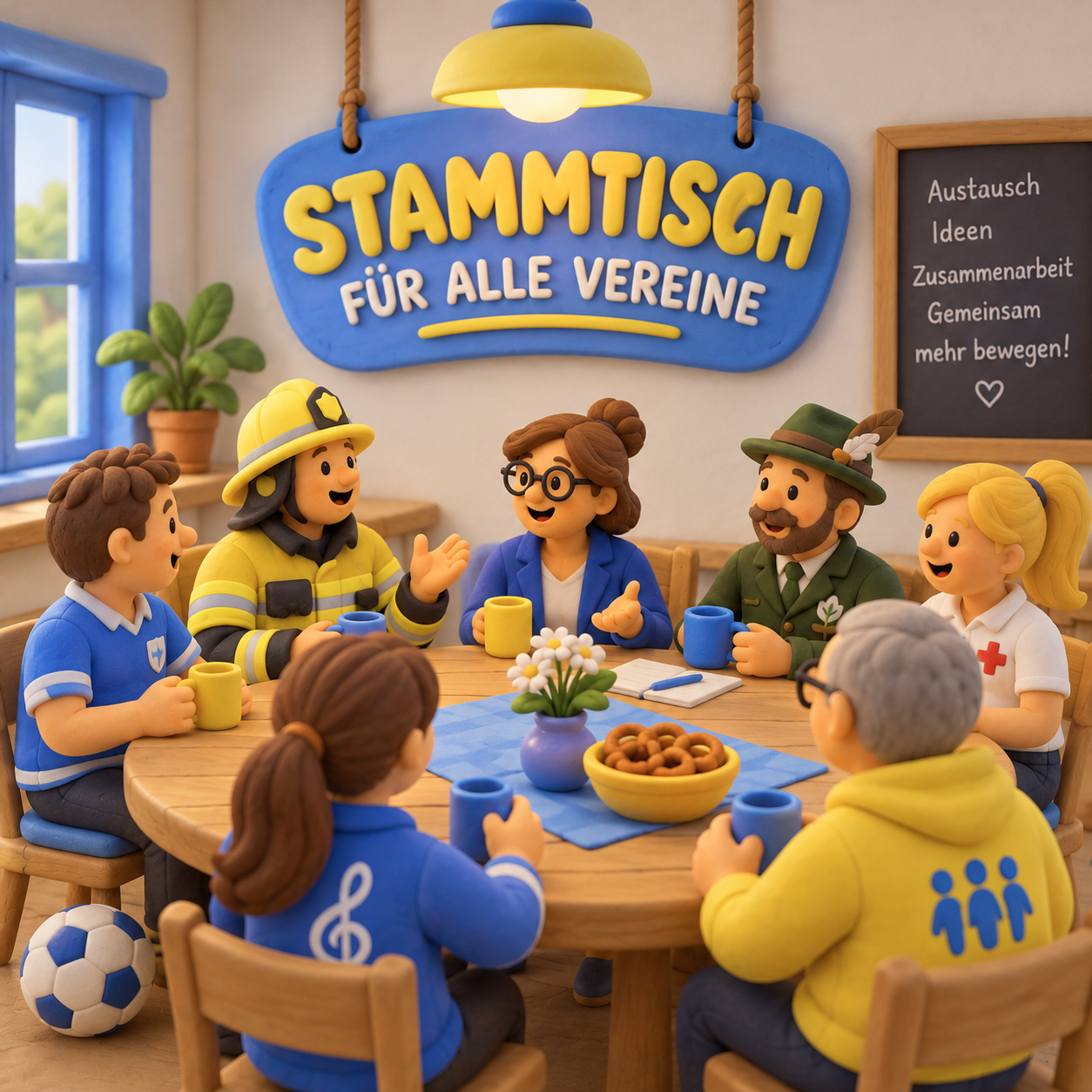 Ki generiertes Bild zum Thema Vereinsstammtisch