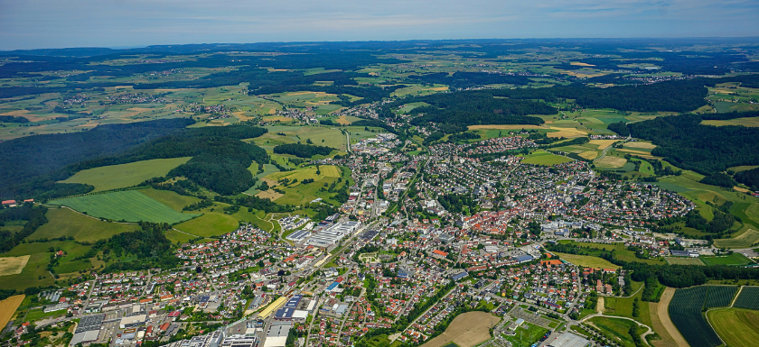 Foto: Gerhard Plessing Luftbildaufnahme von Stockach
