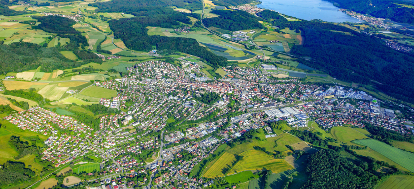 Luftbildaufnahme der Gesamtstadt