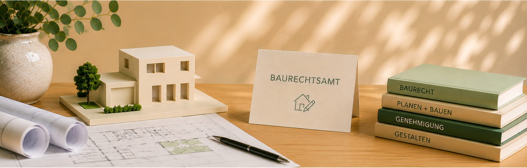 Auf einem Tisch liegen verschiedene Unterlagen